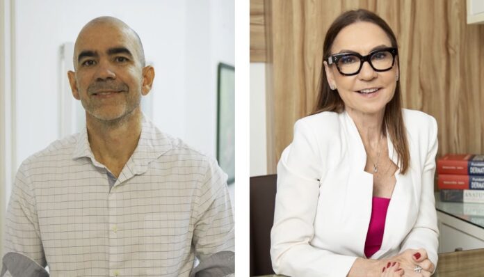 Os médicos Marco Orsini e Maria del Pilar Biot