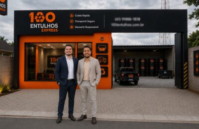 Danilo Santana e Marcos Henrique - CEO e Diretor de Operações 100 Entulhos Express.