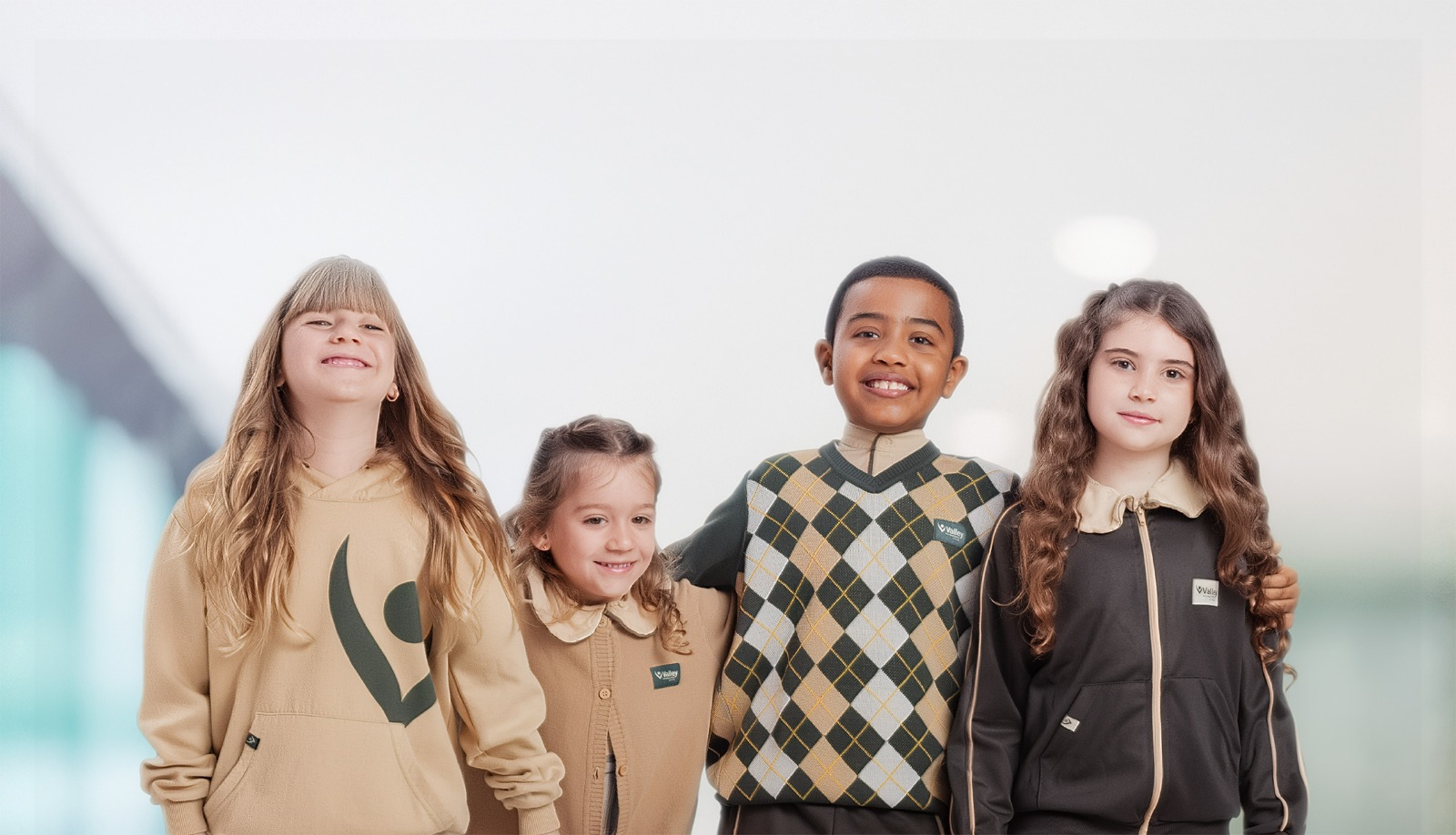 Alunos da Valley International School têm o inglês como língua de instrução desde a educação infantil.